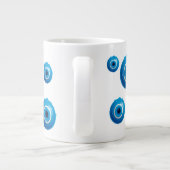 Blue Evil Eye Protection Grote Koffiekop (Achterkant)