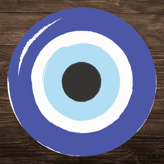 Blue Evil Eye Protection Ronde Sticker