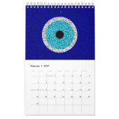 Blue Evil Eye Protective Talisman and Nazar Art Kalender (Feb 2027)