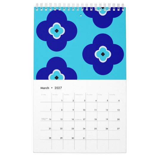 Blue Evil Eye Protective Talisman and Nazar Art Kalender (Mar 2027)