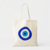 Blue Evil Eye Tote Bag (Voorkant)