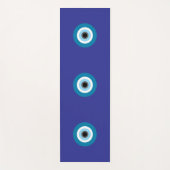 Blue Evil Eye Yoga Mat (Voorkant)