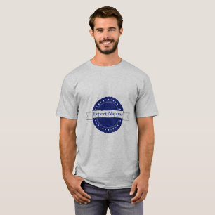 Blue Expert Napper Badge T-shirt