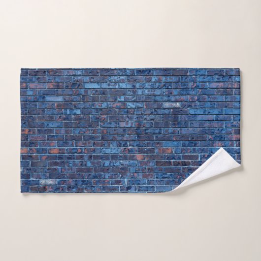 Blue Exposed Brick Cool Bad Handdoek (Handdoek)