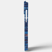 Blue Exposed Brick Cool Case-Mate iPhone Case (Achterkant / Links)