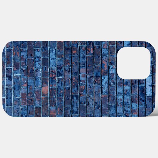 Blue Exposed Brick Cool Case-Mate iPhone Case (Achterkant (horizontaal))