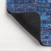 Blue Exposed Brick Cool Muismat (Hoek)