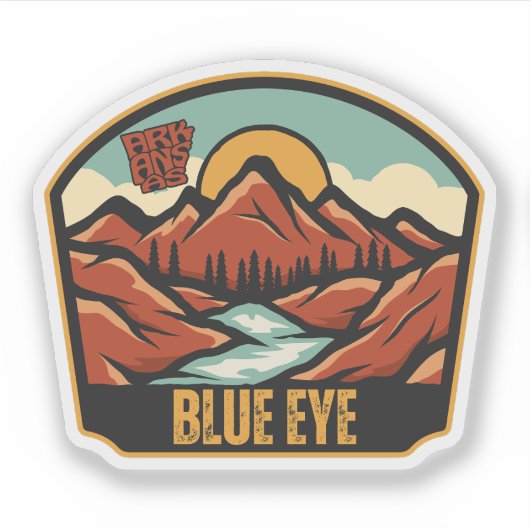 Blue Eye, Arkansas Sticker (Voorkant)