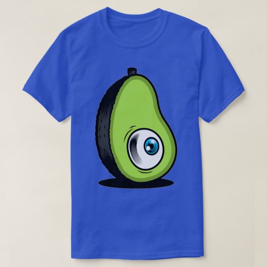 Blue Eye Avocado Fruit Slice Organic and Healthy F T-shirt (Design voorkant)
