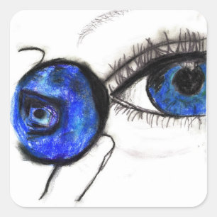 Blue Eye, Blueberry Sticker