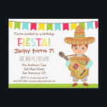 Blue Eye Boy Mexican Fiesta Kids Birthday Party Kaart<br><div class="desc">Viel een kinderverjaardag met een kleurrijke Mexicaanse Fiesta! Deze uitnodiging is perfect met zijn heldere keuze aan kleuren zoals rood, blauw, groen en geel. Het is voorzien van een jongen die gekleed is in leuke en kleurrijke Mexicaanse themakleren, een Sombrero-breed gekruist pet en een poncho die zich in een interessant...</div>