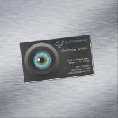 Blue Eye Camera Lens Fotograaf Magnetisch Visitekaartje (Voorbeeld)