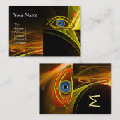 BLUE EYE Doctor, oftalmisch, oculistisch symbool,  Visitekaartje (Voorkant / Achterkant)