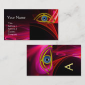 BLUE EYE Doctor, oftalmisch, oculistisch symbool,  Visitekaartje (Voorkant / Achterkant)