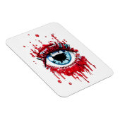 Blue Eye Driving Blood Horror art Magneet (Rechterzijde)
