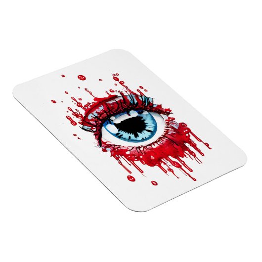 Blue Eye Driving Blood Horror art Magneet (Rechterzijde)