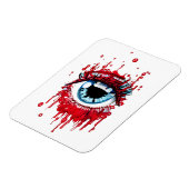 Blue Eye Driving Blood Horror art Magneet (Linkerzijde)