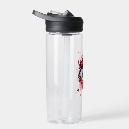 Blue Eye Driving Blood Horror art Waterfles (Rechts)