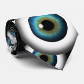 Blue Eye Eyeball Cool Custom NeckTies Stropdas (Opgerold)