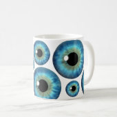 Blue Eye Iris Cool Eyeball Custom Mok (Voorkant rechts)
