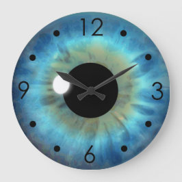 Blue Eye Iris Eyeball Custom Large Grote Klok