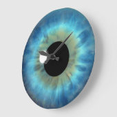 Blue Eye Iris Eyeball Large Custom Grote Klok (Hoek)
