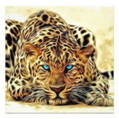 Blue Eye Leopard Foto Afdruk (Voorkant)
