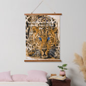 Blue Eye Leopard Hangend Wandkleed (Slaapkamer)