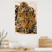 Blue Eye Leopard Poster (Keuken)