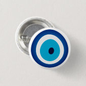 Blue Eye Lucky Charm Ronde Button 3,2 Cm (Voorkant /achterkant)