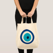 Blue Eye Lucky Charm Tote Bag (Voorkant (product))