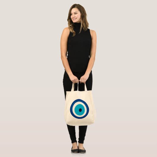 Blue Eye Lucky Charm Tote Bag (Voorkant (model))