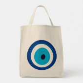 Blue Eye Lucky Charm Tote Bag (Achterkant)