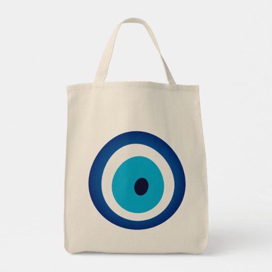 Blue Eye Lucky Charm Tote Bag (Achterkant)
