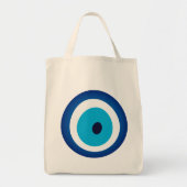 Blue Eye Lucky Charm Tote Bag (Voorkant)