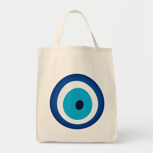 Blue Eye Lucky Charm Tote Bag (Voorkant)