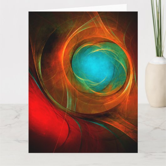 Blue Eye Modern Abstract Fine Art Cool Pattern #16 Bedankkaart (Voorkant)