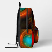 Blue Eye Modern Abstract Fine Art Cool Pattern #16 Bedrukte Rugzak (Links)