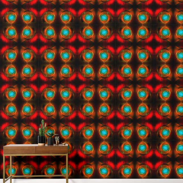 Blue Eye Modern Abstract Fine Art Cool Pattern #16 Behang (Hal)