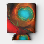 Blue Eye Modern Abstract Fine Art Cool Pattern #16 Blikjeskoeler (Voorkant)