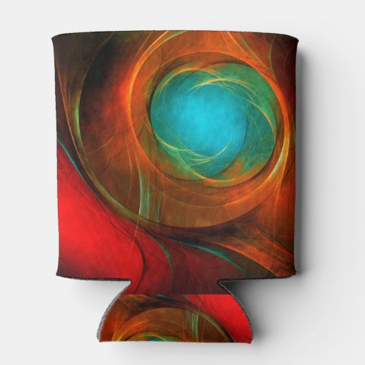 Blue Eye Modern Abstract Fine Art Cool Pattern #16 Blikjeskoeler (Achterkant)