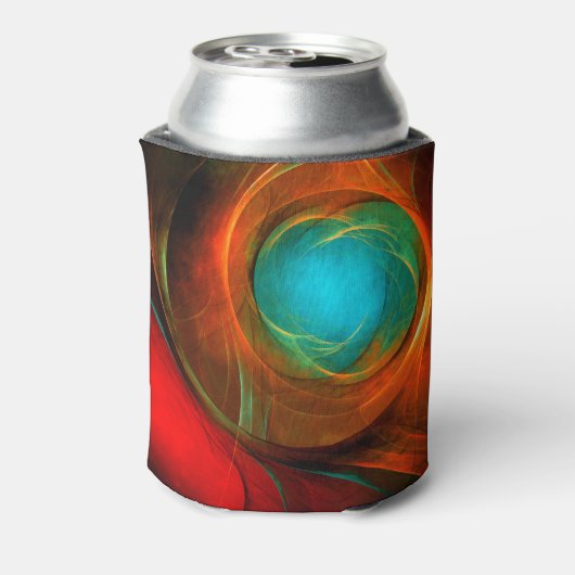 Blue Eye Modern Abstract Fine Art Cool Pattern #16 Blikjeskoeler (Blikje Achterkant)