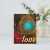 Blue Eye Modern Abstract Fine Art Cool Pattern #16 Briefkaart (Staand voorkant)