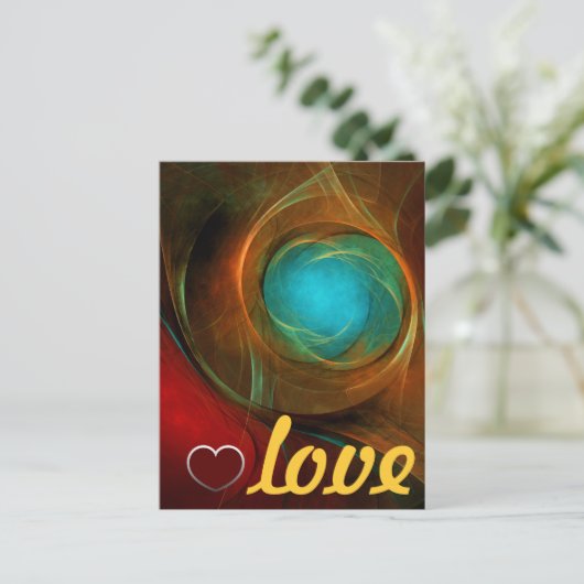 Blue Eye Modern Abstract Fine Art Cool Pattern #16 Briefkaart (Staand voorkant)