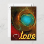 Blue Eye Modern Abstract Fine Art Cool Pattern #16 Briefkaart (Voorkant / Achterkant)