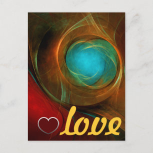 Blue Eye Modern Abstract Fine Art Cool Pattern #16 Briefkaart