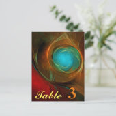 Blue Eye Modern Abstract Fine Art Cool Pattern #16 Briefkaart (Staand voorkant)