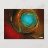 Blue Eye Modern Abstract Fine Art Cool Pattern #16 Briefkaart (Achterkant)