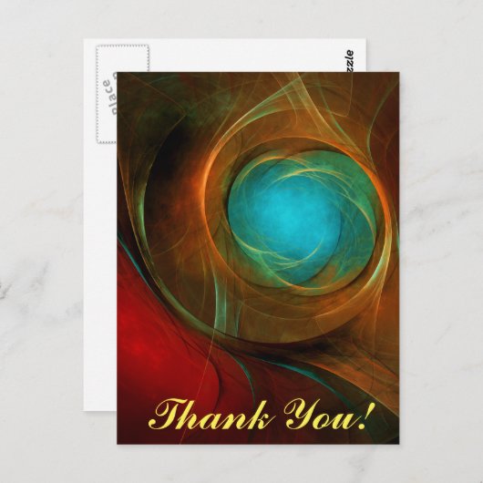 Blue Eye Modern Abstract Fine Art Cool Pattern #16 Briefkaart (Voorkant / Achterkant)