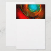 Blue Eye Modern Abstract Fine Art Cool Pattern #16 Briefpapier (Voorkant / Achterkant)